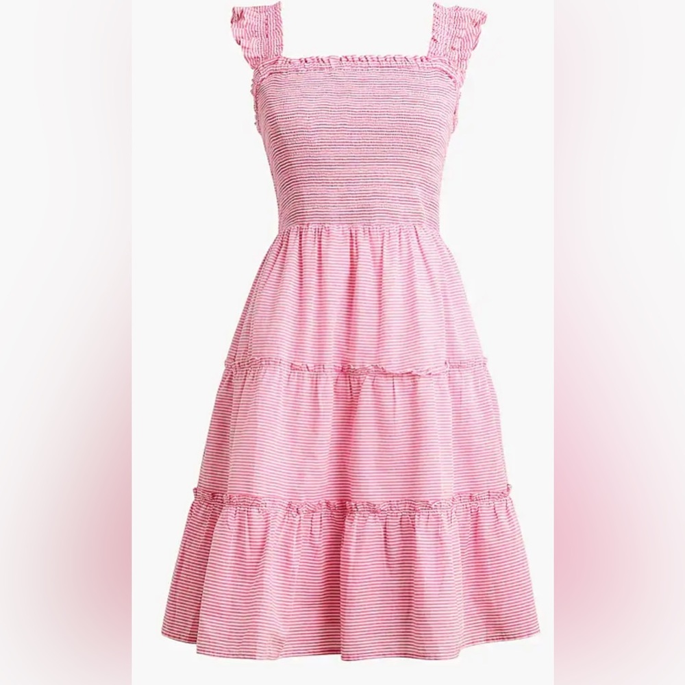 NWT Pink and white striped dress from JCrew Factory.
